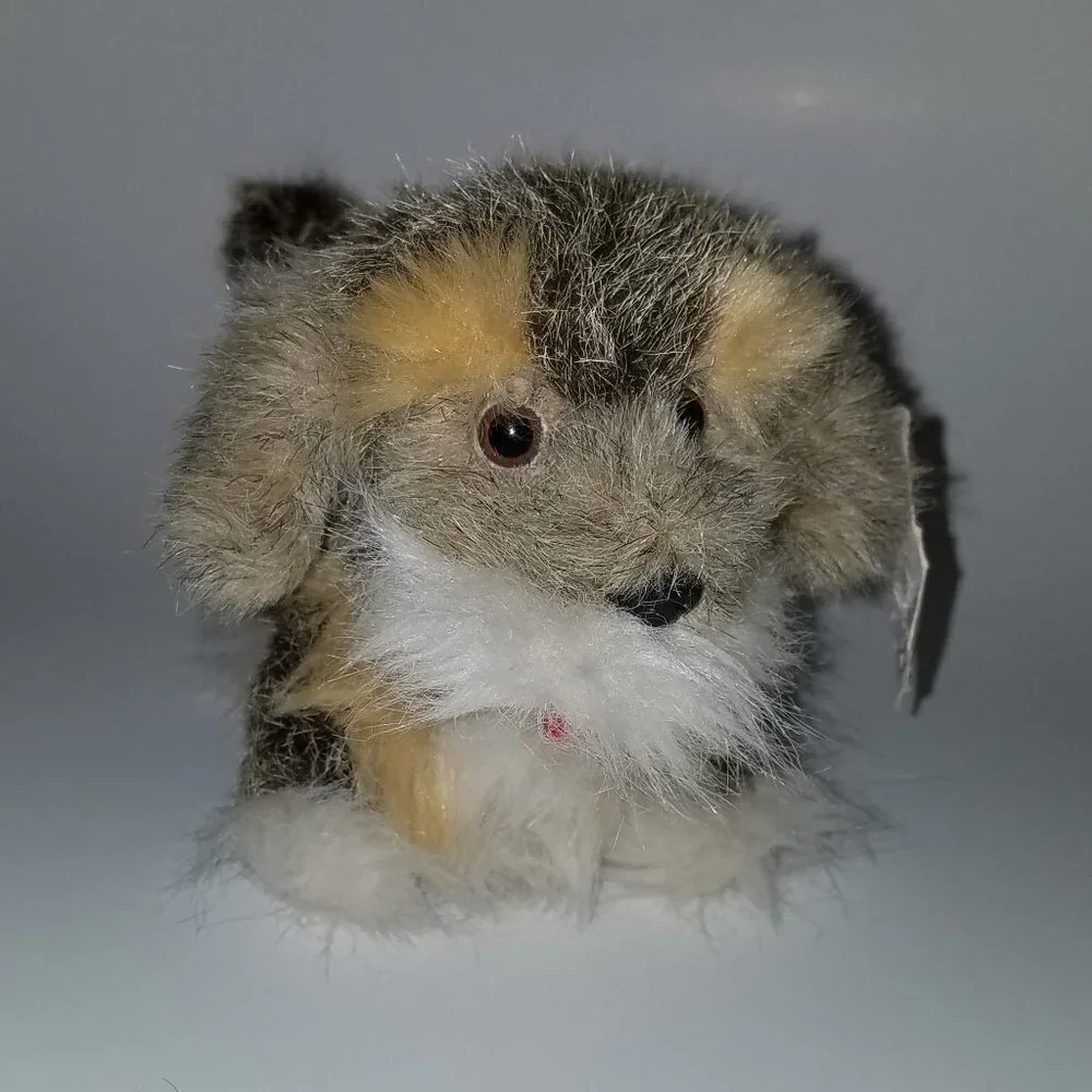 VTG Amela Dog Plush Stuffed Animal Toy Brown Tan White 5
